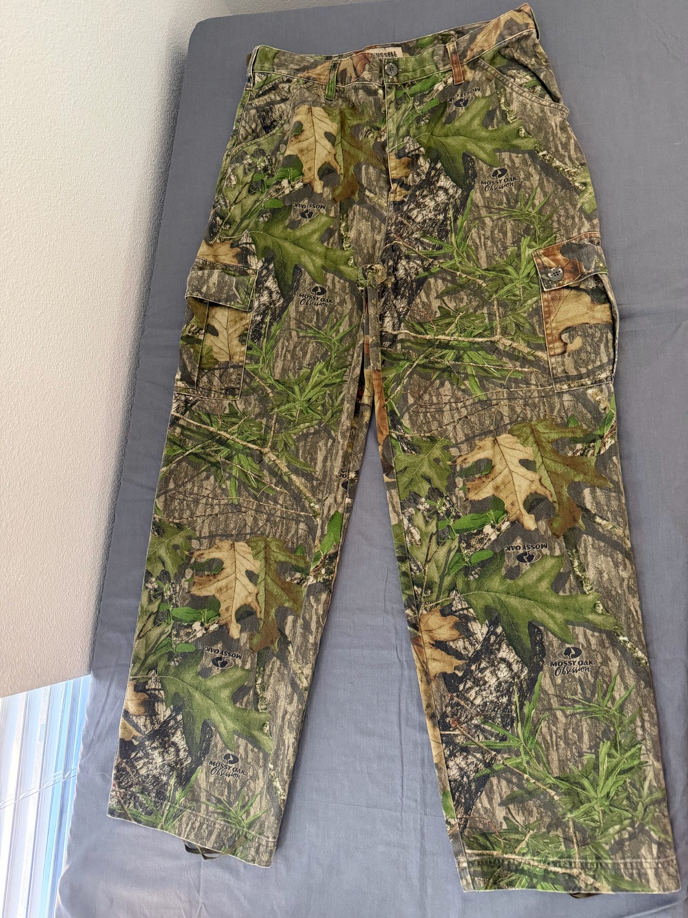 Russell Outdoors Pants Mens Medium Camo Mossy Oak Obsession Explorer Cargo